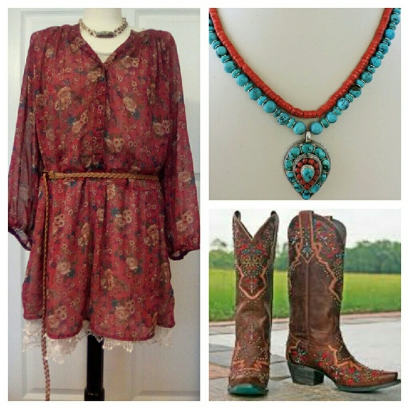 Plus Size Pure Energy Sheer Floral Print Blouse - Picture 1 of 2